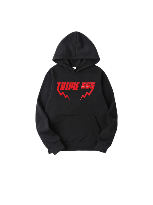 Triple 555 Red Cross Hoodies